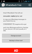 Imagen WhatsBack Free: WhatsApp Backup 1.1.2