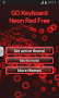 GO Keyboard Neon Red Free - Imagen 3