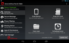 Imagen Zoner AntiVirus Free Tablet 1.2.1