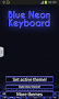 Blue Neon Keyboard - Imagen 1