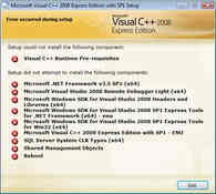 Image Visual C++ 2008 Express Edition SP1 Beta