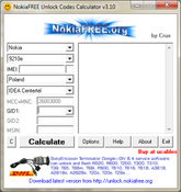 Imagen NokiaFree Unlock Codes Calculator 3.10