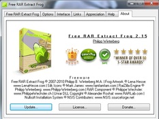 Image Free RAR Extract Frog 7.00