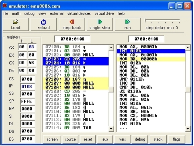 Emu8086 online