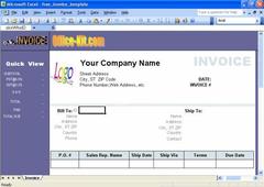 Image Excel Invoice Template 1.5