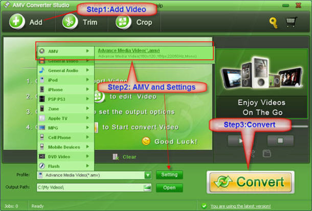 free online mp4 to amv converter