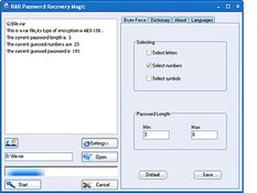 Imagen RAR Password Recovery Magic 6.1.1.390