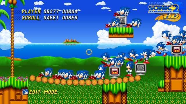 windows zone sonic standing on top of the screen windows zone sonic standing on top of the screen