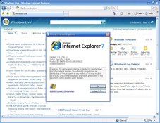 Image Internet Explorer 7 7.0