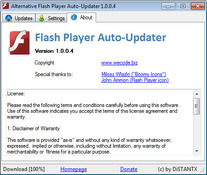 Image Alternative Flash Player Auto-Updater 1.0.2.1