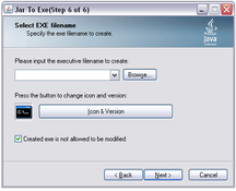 Imagen Jar2Exe 2.1.7