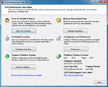 Image SuperAntiSpyware Portable Scanner 5.0.1144