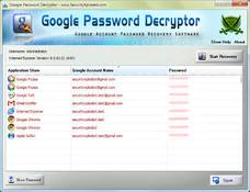 Image Google Password Decryptor 4.0