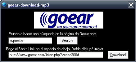 Imágenes de GoEar Download MP3