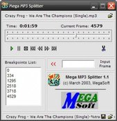 Image Mega MP3 Splitter 1.1