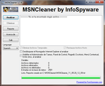 Imagen MSNCleaner 1.7.5