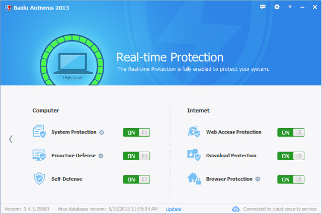 Protection enabled. Baidu антивирус. Байду вирус. Baidu Интерфейс. RAV антивирус.