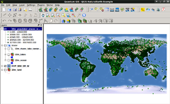 Image Quantum GIS 1.7.4