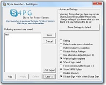 Imagen SkypeLauncher 1.6.5