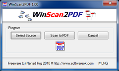 Image WinScan2PDF 1.34