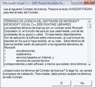 Imagen Microsoft Visual C++ 2005 Redistributable Package 1.0