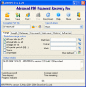 Imagen Advanced PDF Password Recovery 5.03