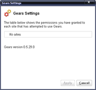 Imagen Google Gears 0.5.36.0