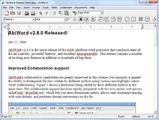 Imagen AbiWord Portable 2.8.6