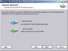 Image Aomei NTFS to FAT32 Converter 2.0