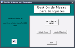 Imagen Gestión de Mesas para Celebraciones 1.0