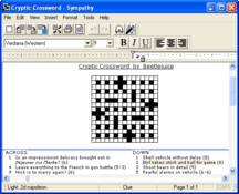 Image Sympathy Crossword Publisher 2.4