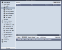 Image Winamp Media Player 11 Skin 1.0