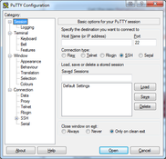Imagen PuTTY Portable 0.76