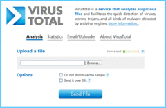 Imagen VirusTotal Uploader 2.2