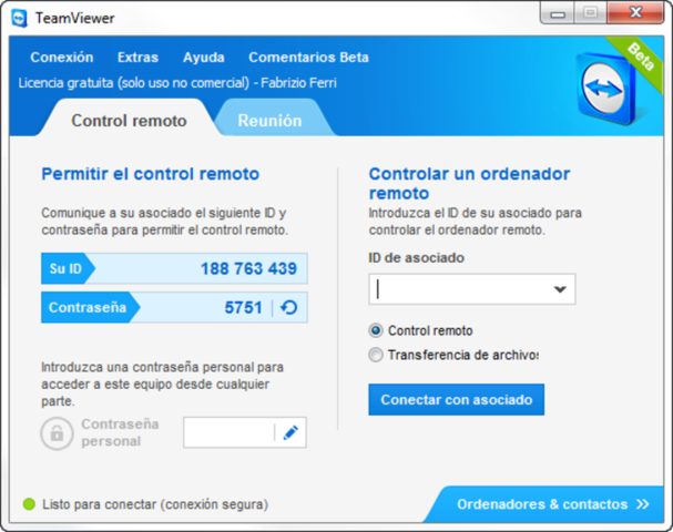 Descarga de teamviewer