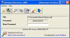 Imagen Password Recovery .MDB 2.5.0