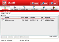Image Comodo Time Machine 2.8.155286.178