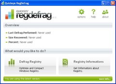 Image Quicksys RegDefrag 2.9