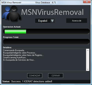 Imagen MSN Virus Remover 5.11