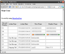 Image SkypeLogView 1.55
