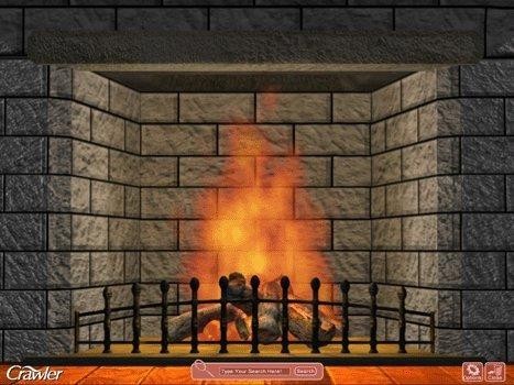 free 3d fireplace screensaver
