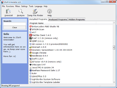 Imagen ZSoft Uninstaller 2.5