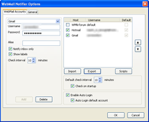Imagen WebMail Notifier 2.5.9