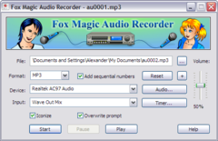Imagen Fox Magic Audio Recorder 1.00