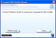 Imagen Lavasoft ARIES Rootkit Remover 1.0