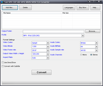 Imagen Fast MP4 3GP AVI MPG WMV RM MOV FLV Converter 6.2