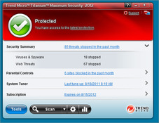 Imagen Trend Micro Titanium Maximum Security 2012