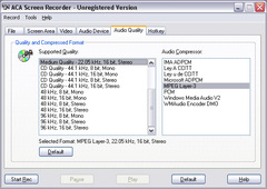 Image ACA Screen Recorder 3.30