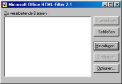 Imagen HTML Filter for Office 2000 2.1
