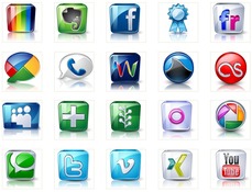 Imagen High detail social icons 